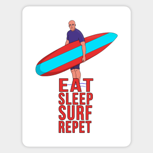 Eat Sleep Surf Repeat Magnet